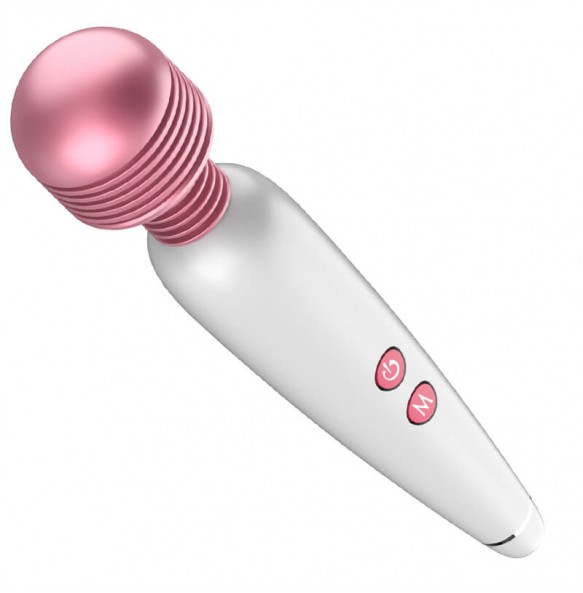 JiuAi - MeiTeSi Vibrating AV Wand (Chargeable - White)